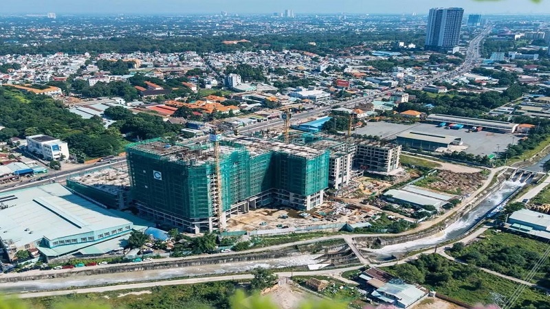 Toàn cảnh công trường dự án